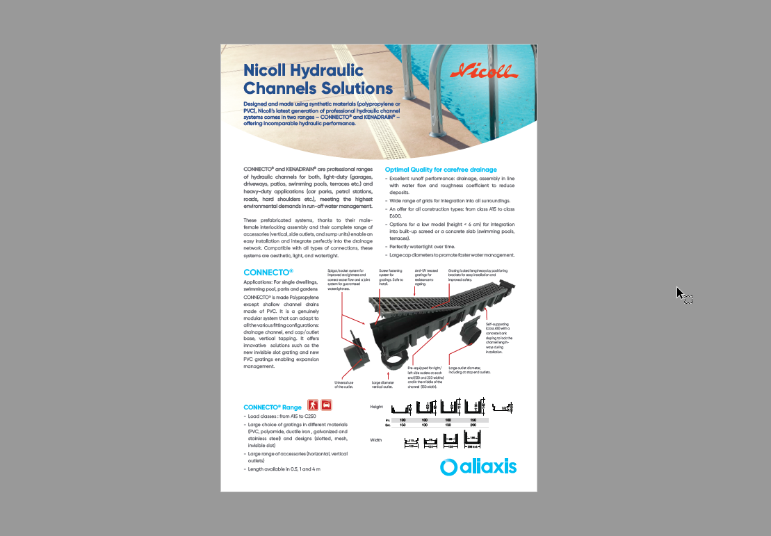 Nicoll Hydraulic Channel Solutions Information Leaflet